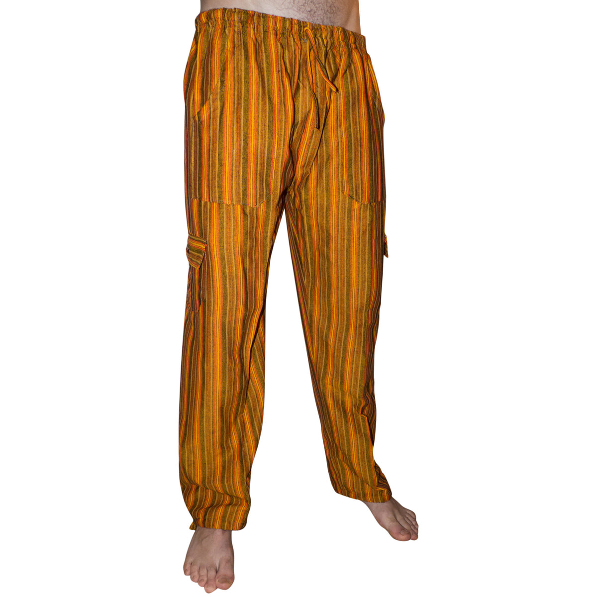 Orange 2024 striped pants